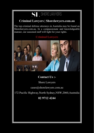 Criminal Lawyers