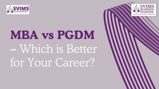 mba vs pgdm which is better for your career