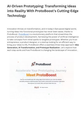 ai driven prototyping transforming ideas into