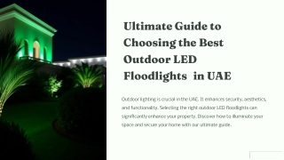 Outdoor led flood lights