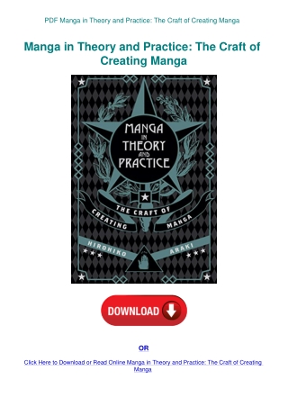 PDF Manga in Theory and Practice The Craft of Creating Manga
