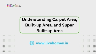 Understanding Carpet Area, Built-up Area, and Super Built-up Area