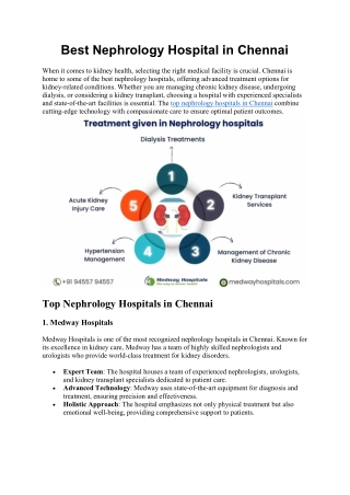 Best Nephrology Hospital in Chennai