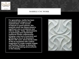 marble cnc work