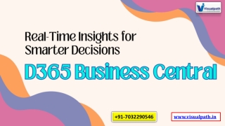 Microsoft Dynamics 365 Business Central Training - India