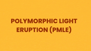 polymorphic light eruption pmle
