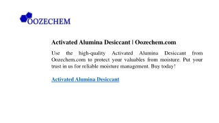 activated alumina desiccant oozechem com