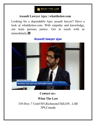 assault lawyerajax whatthelaw com