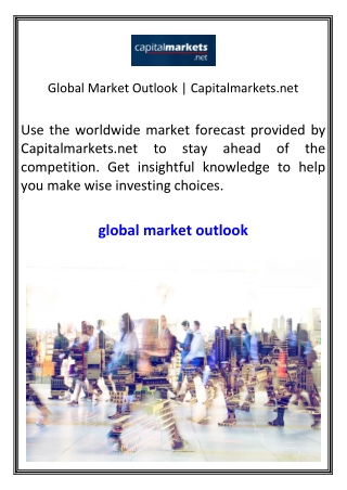 global market outlook capitalmarkets net