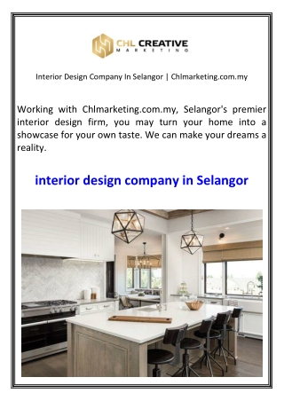 Interior Design Company In Selangor  Chlmarketing.com.my