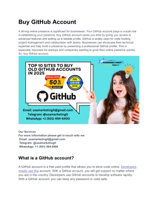 buy github account