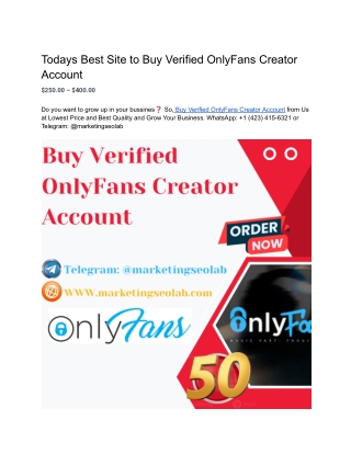 todays best site to buy verified onlyfans creator