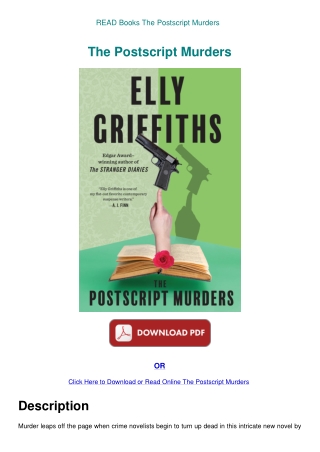 READ Books The Postscript Murders