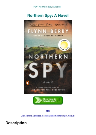 PDF Northern Spy A Novel