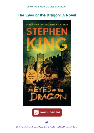 eBook The Eyes of the Dragon A Novel