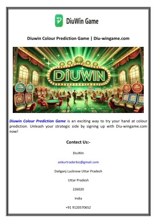 diuwin colour prediction game diu wingame com