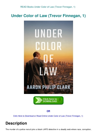 READ Books Under Color of Law (Trevor Finnegan  1)