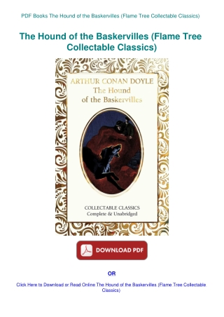PDF Books The Hound of the Baskervilles (Flame Tree Collectable Classics)