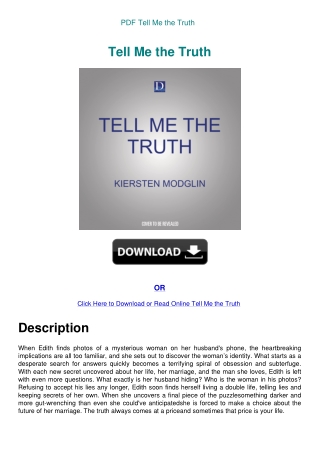 PDF Tell Me the Truth
