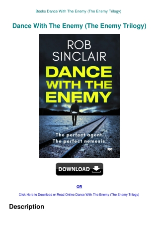 Books Dance With The Enemy (The Enemy Trilogy)