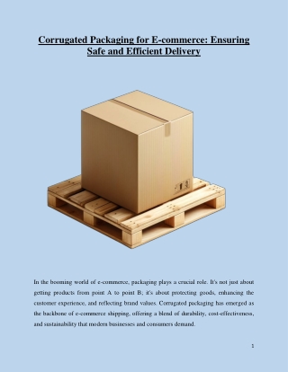 corrugated packaging for e commerce ensuring safe
