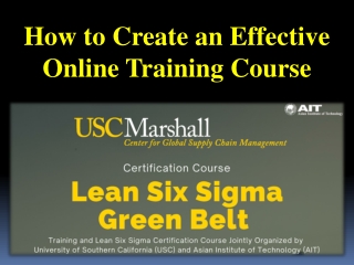 How to Create an Effective Online Training Course