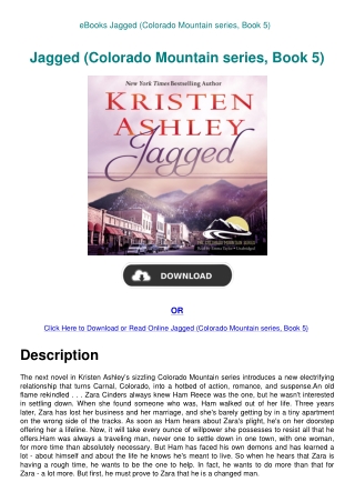 eBooks Jagged (Colorado Mountain series  Book 5)