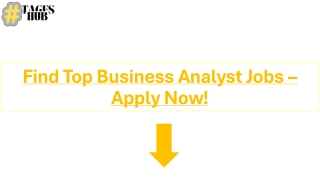 Find Top Business Analyst Jobs – Apply Now!