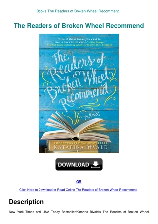 Books The Readers of Broken Wheel Recommend
