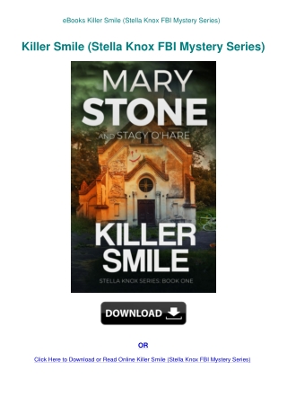 eBooks Killer Smile (Stella Knox FBI Mystery Series)