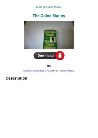 eBook The Caine Mutiny