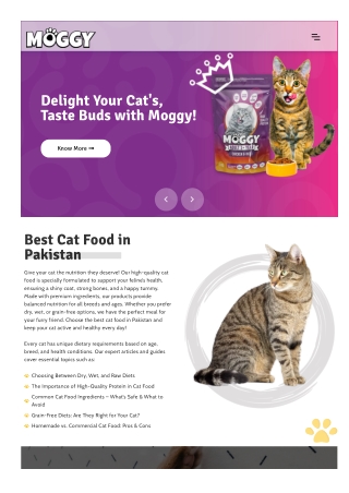 Best Cat Food in Pakistan – Top Choices for a Healthy Pet