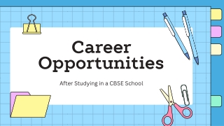 Career Opportunities After Studying in a CBSE School