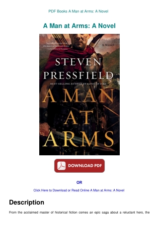 PDF Books A Man at Arms A Novel