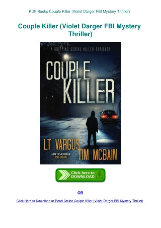 PDF Books Couple Killer (Violet Darger FBI Mystery Thriller)