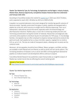 Pipette Tips Market Size, Share & Growth Analysis