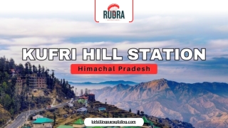 Kufri Hill Station, Himachal Pradesh