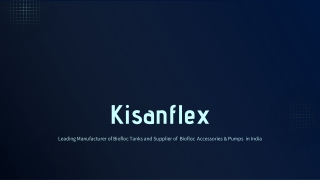 Kisanflex biofloc tanks & accessories pumps