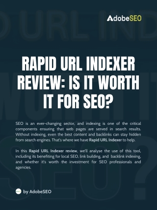 Rapid URL Indexer Review: Is It Worth It for SEO?