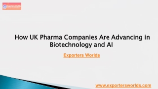 How UK Pharma Companies Are Advancing in Biotechnology and AI