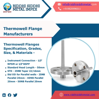 Stainless Steel Flanges | Thermowell Flange | IBR Approved Flange | EIL Approved