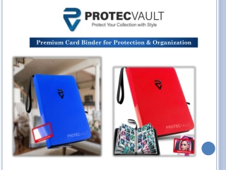 Premium Card Binder for Protection & Organization