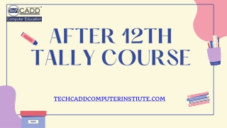 after 12th tally course in jalandhar