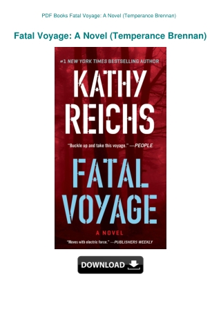 PDF Books Fatal Voyage A Novel (Temperance Brennan)