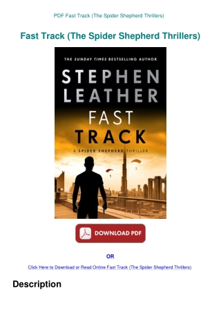PDF Fast Track (The Spider Shepherd Thrillers)