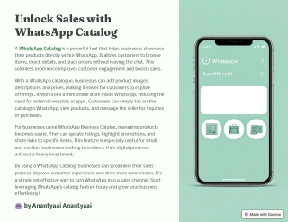 Whatsapp Catalog | Increase Engagement and Boost Sales