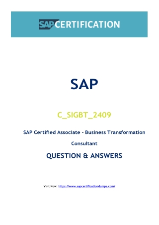 Can C_SIGBT_2409 Exam Dumps Truly Boost Your SAP Certification Score?