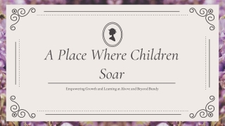 a place where children soar