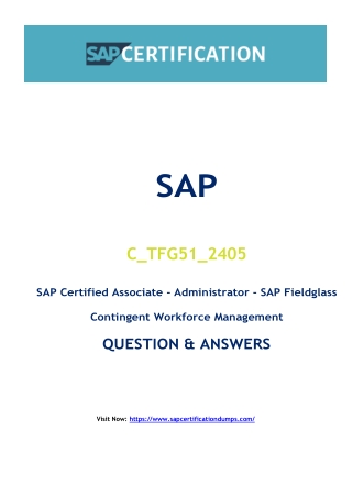 Why Smart Candidates Are Using C_TFG51_2405 Exam Dumps for SAP Certification