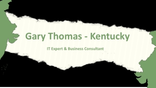 Gary Thomas (Kentucky) - A Productivity Enhancer